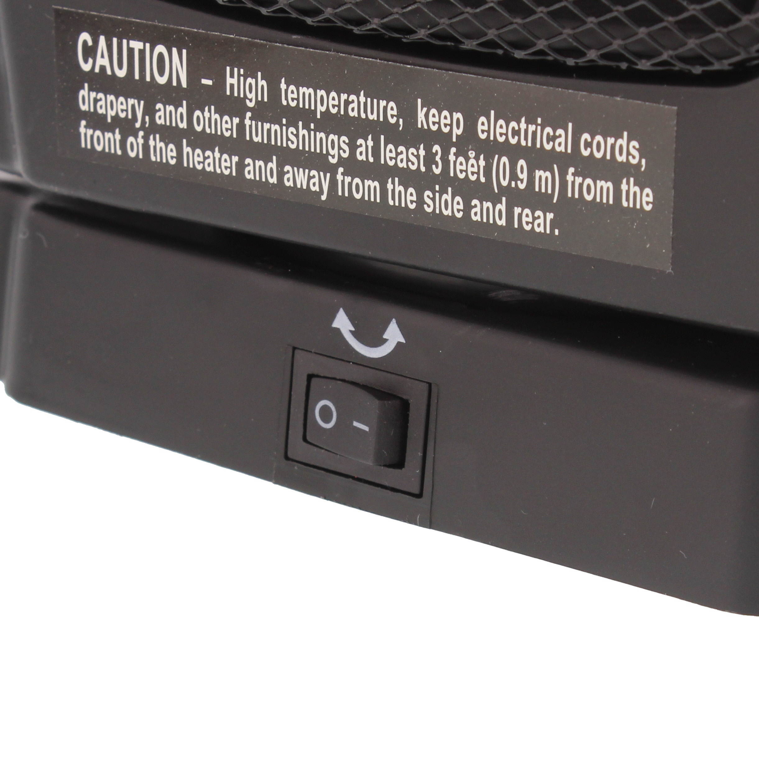 Comfort Zone CZ448 Oscillating Portable Ceramic Space Heater with 2 Heat Settings and Fan-Only Function