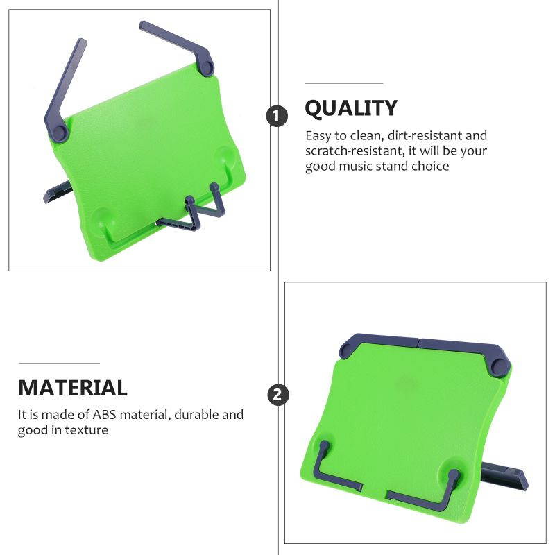 2pcs Professional Folding Multi-purpose Tabletop Book Shelf Music Rack Desktop Reading Stand