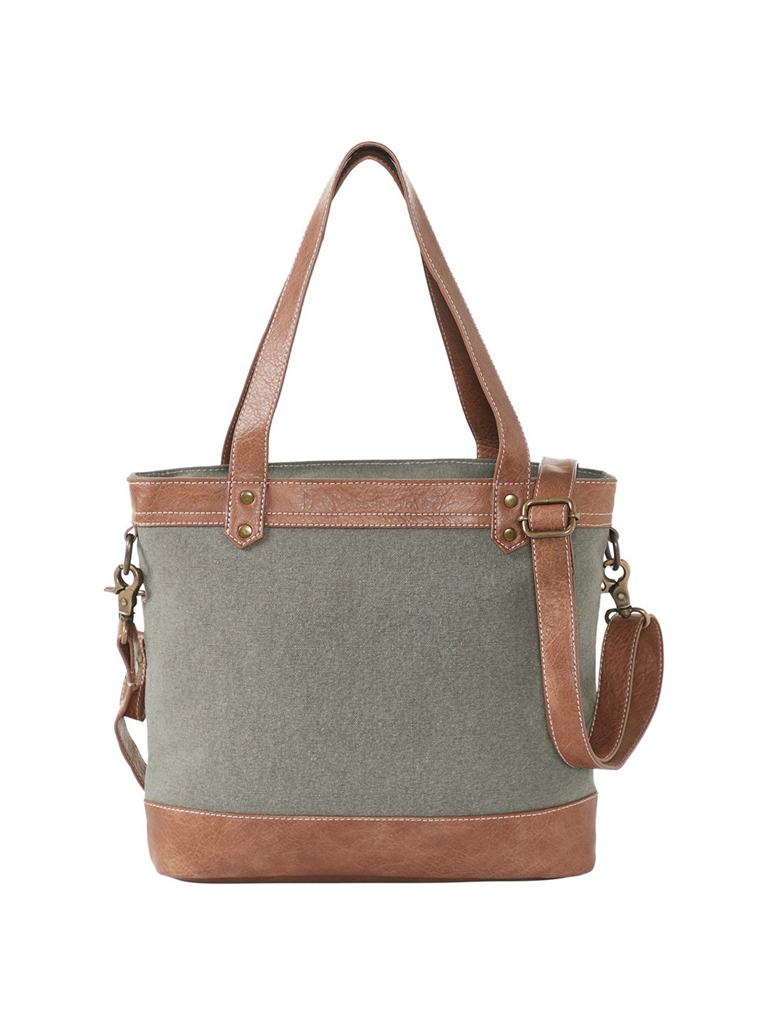 Mona B Grey Medium Tote Bag