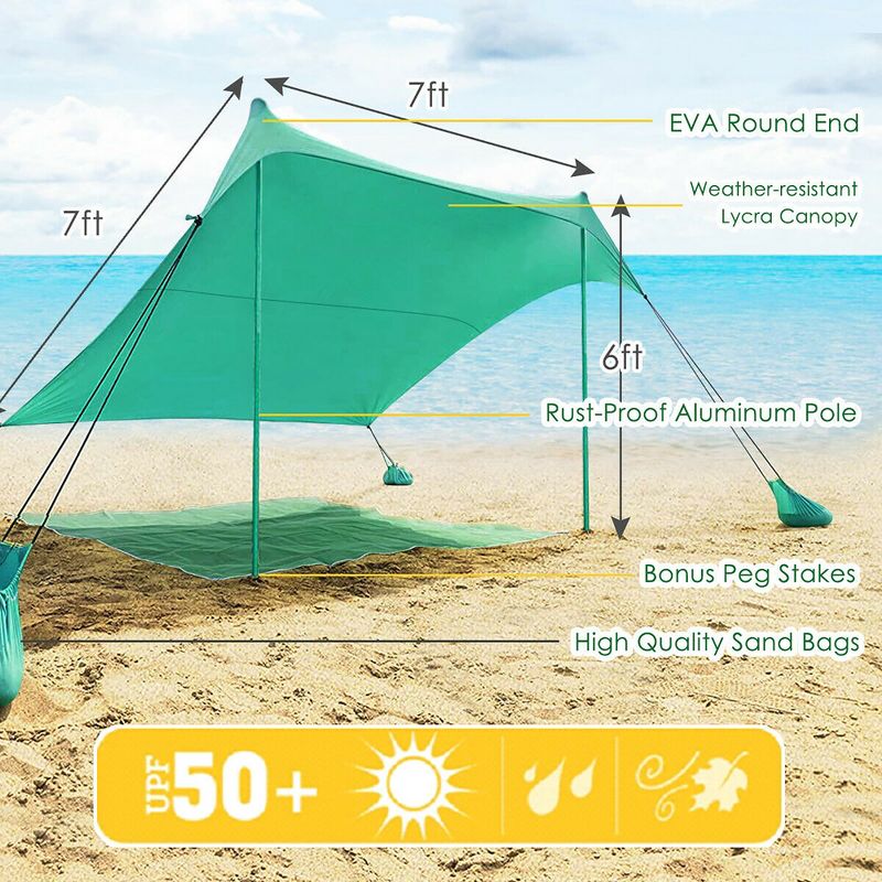Caravan Canopy Domain 10 x 20 Foot Straight Leg Instant Canopy Tent Set, Black
