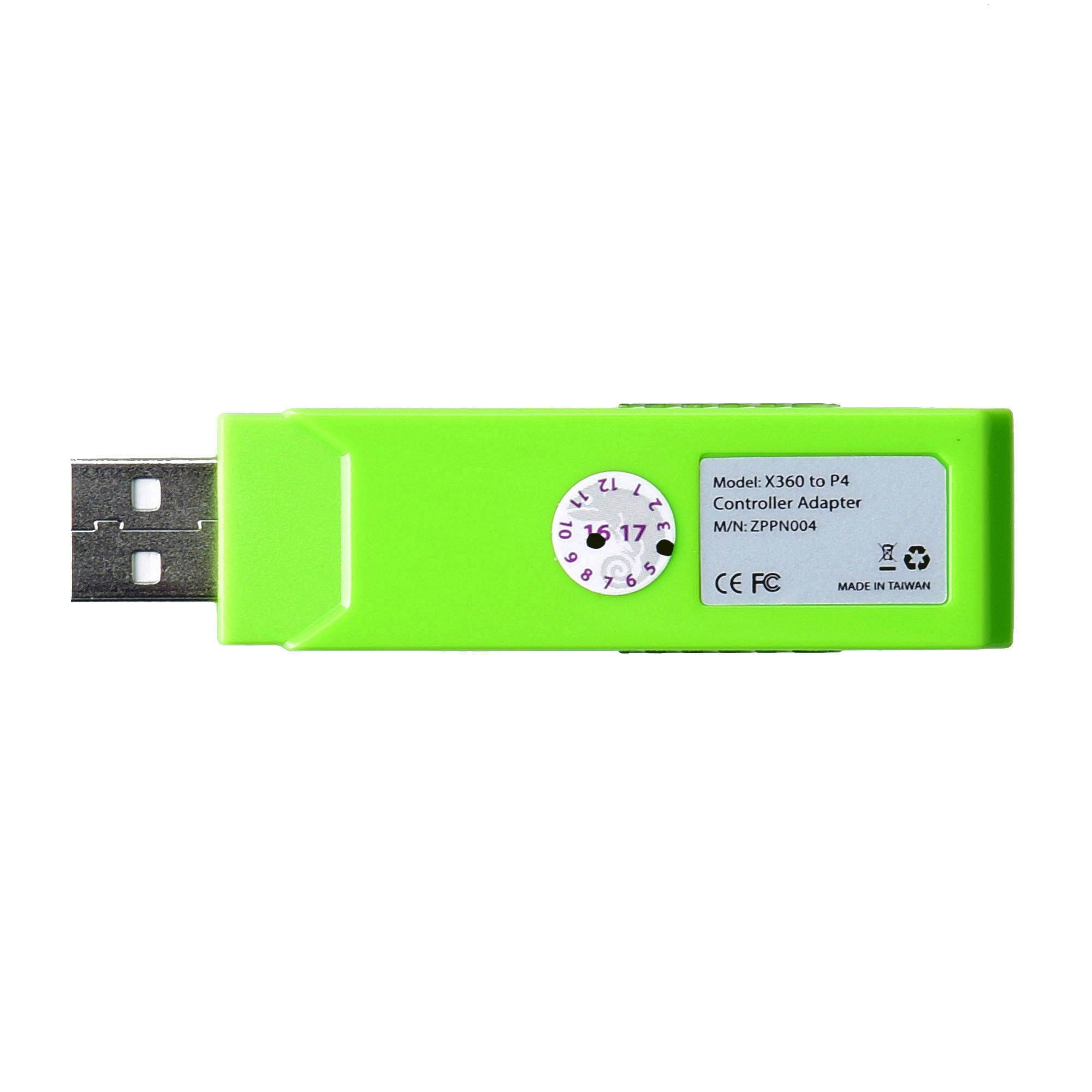 Brook Cross Plateform Xbox 360 to PS4 Gaming Converter Controller Adapter Lime