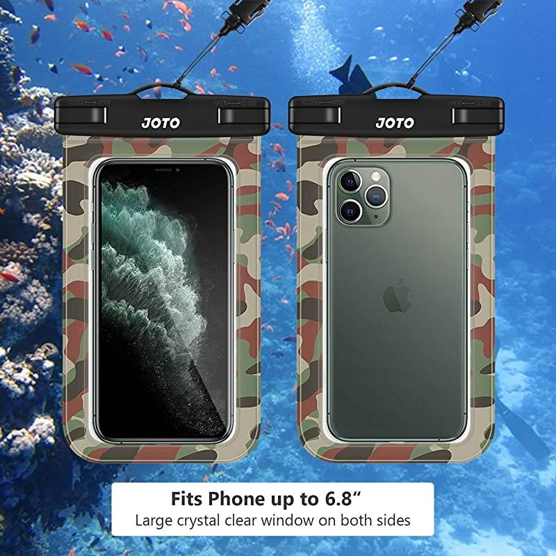 Universal Waterproof Pouch Cellphone Dry Bag Case for iPhone 11 Pro Max Xs Max XR X 8 7 6S Plus SE Galaxy S20 Ultra S20+ S10 Plus S10e S9 Plus S8Note 10+ 9 Pixel 4 XL up to 69 Camo