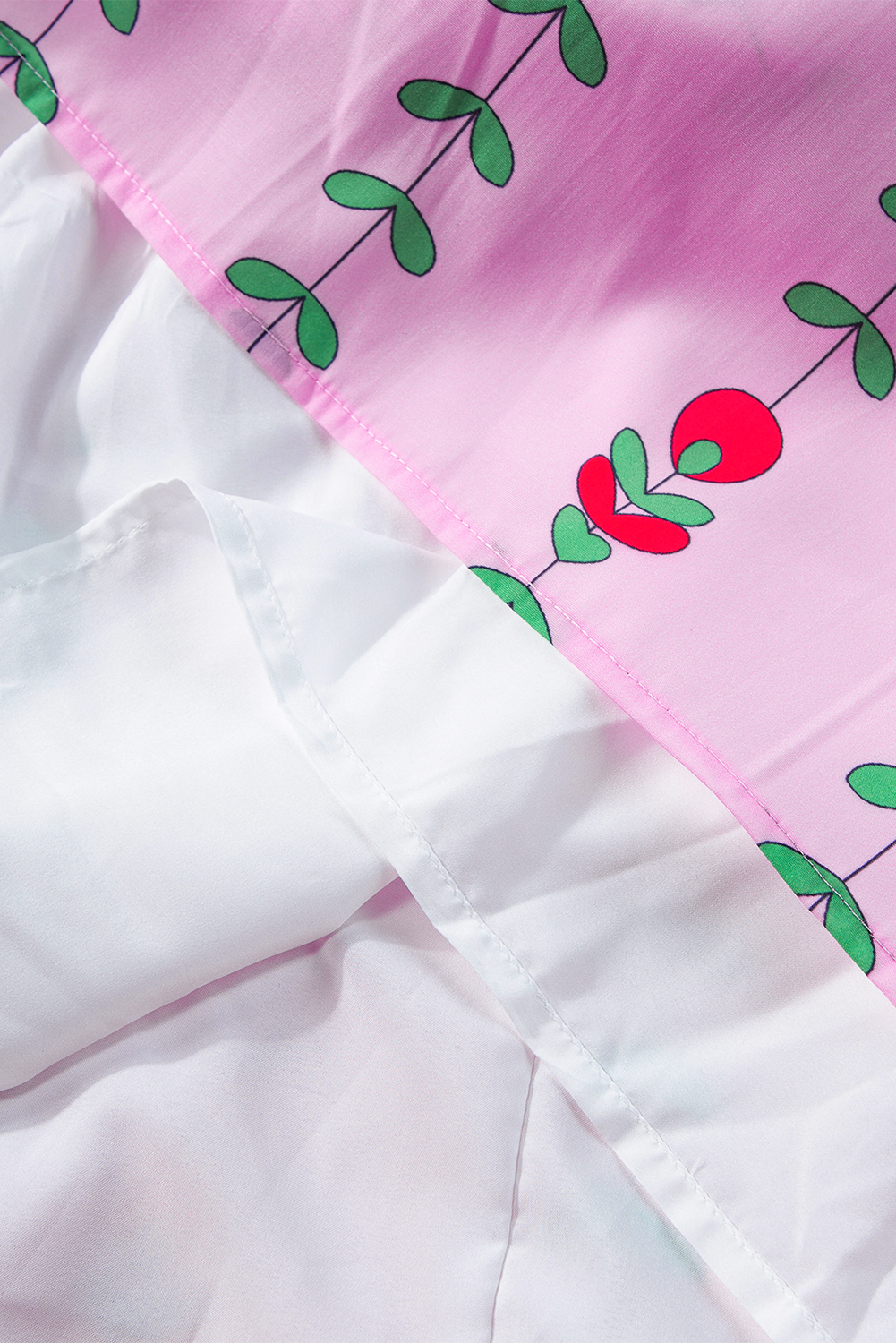 I.N. Studio Romantic Ditsy Floral Print Pucker Knit Tiered Midi Skirt