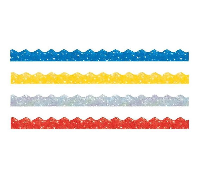 Trend Terrific Trimmers Sparkle Border Variety Pack 2 1/4 x 39 Panels Asstd 40/Set T92901