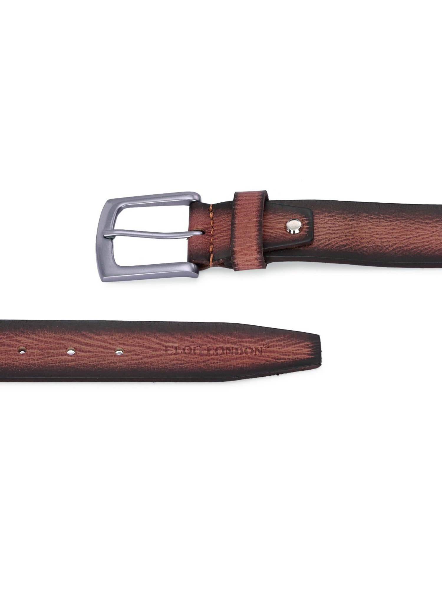 Clog London Brown Leather Casual Belt