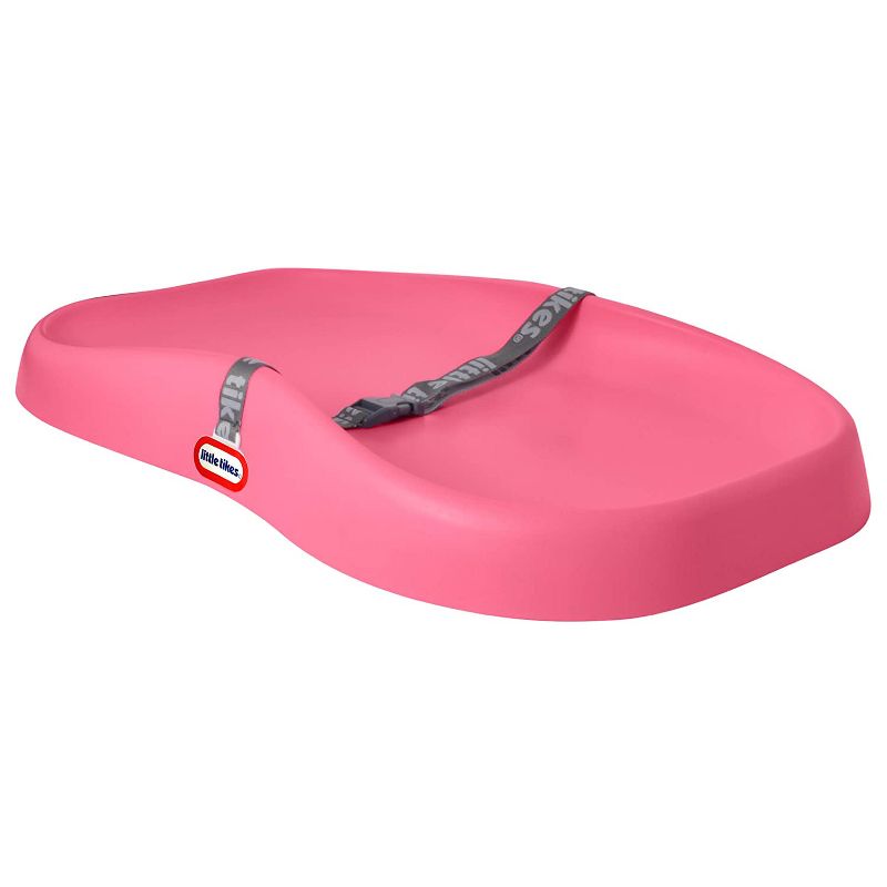 Little Tikes Deluxe 2 in 1 Baby Infant Comfortable Soft Foam Changing Pad and Floor Play Mat with Safety Restraint Belt, Pink