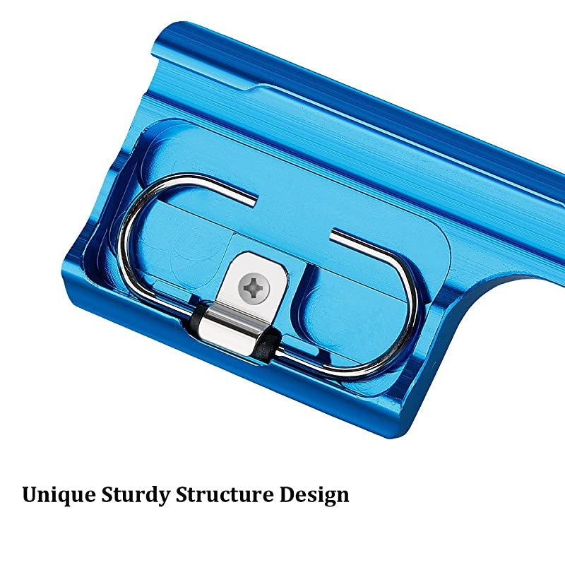 Aluminum Replacement Latch Rear Snap Lock Buckle Compatible with Gopro Hero 4 Hero 3+ Cameras Standard Waterproof Skeleton Housing (Blue)