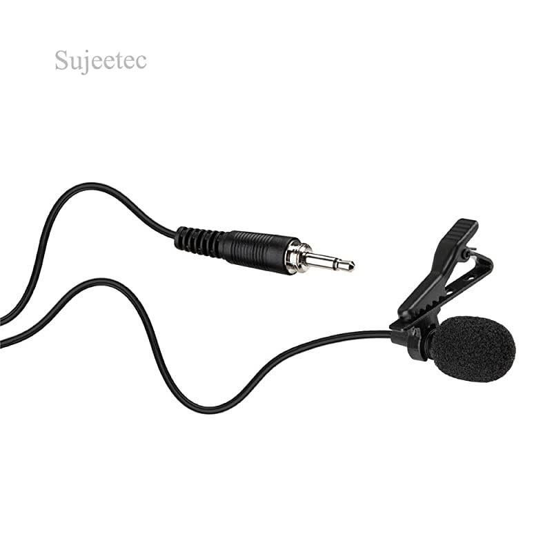 Lapel Microphone Lavalier Clip on Cardioid Condenser Mic for Wireless System Bodypack Transmitter 35mm Male Screw Lock Plug