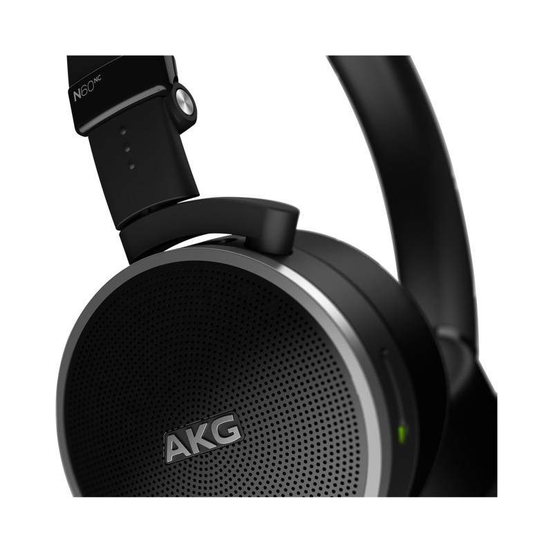 AKG N60 NC Noise-Canceling On-Ear Headphones (Black)