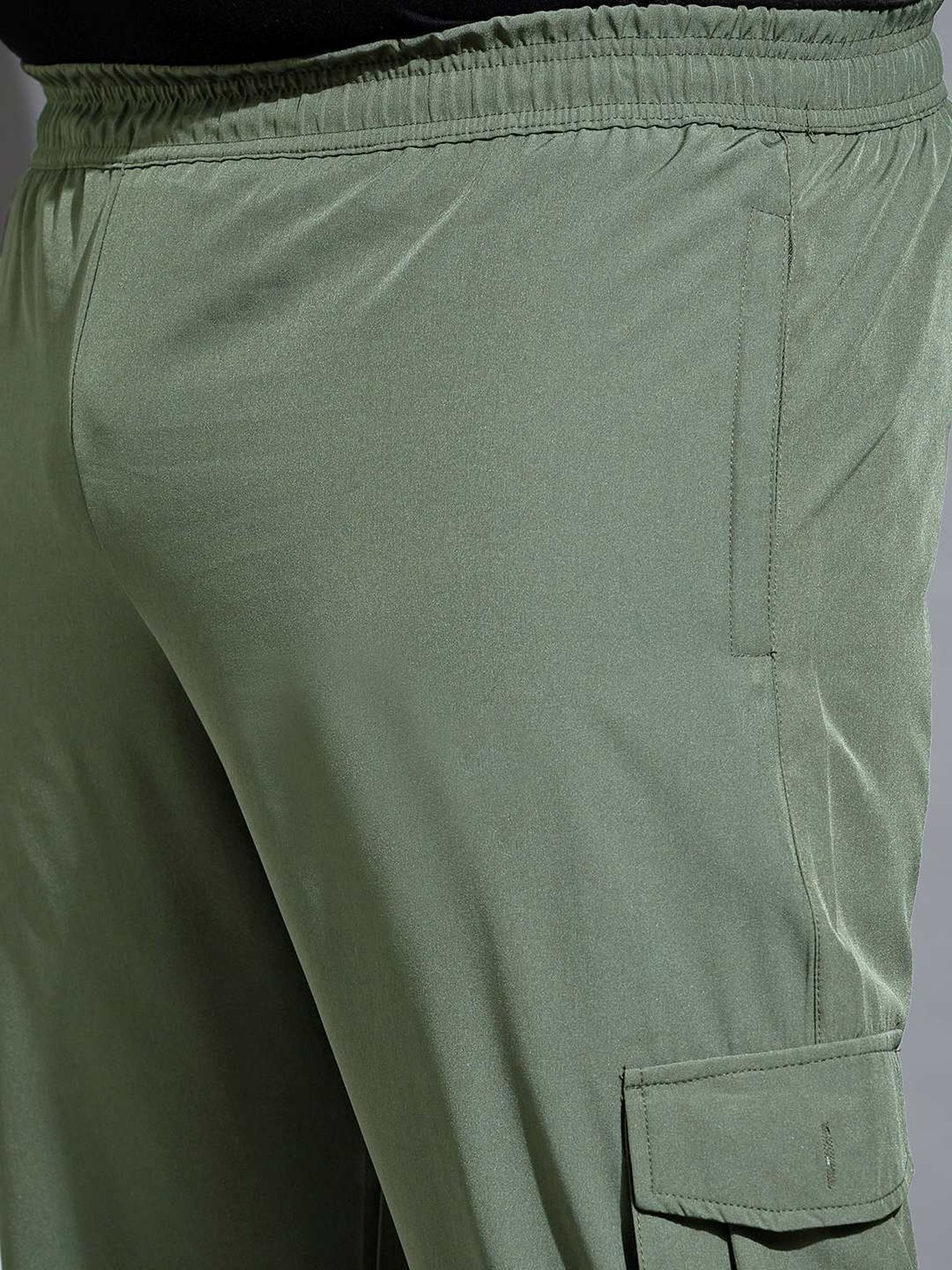 Bigbanana Plus Size Green Regular Fit Joggers