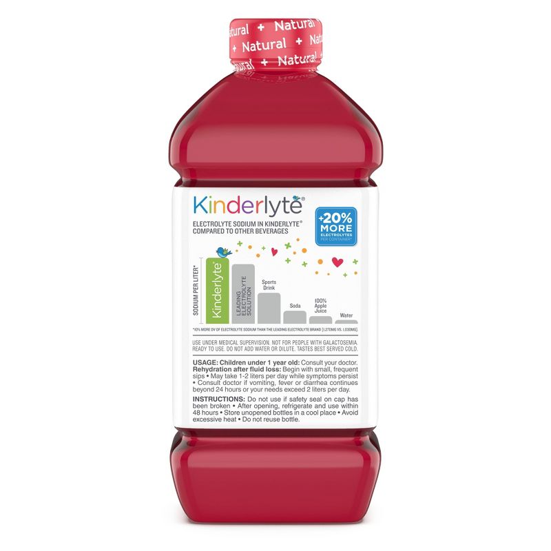 Kinderlyte Natural Oral Electrolyte Fruit Punch Solution - 33.8 fl oz
