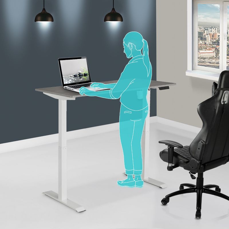 Automatic Sit To Stand Desk Gray - Techni Mobili