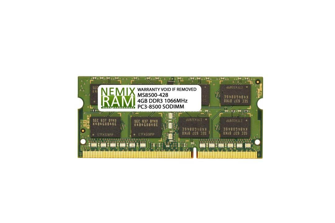 4GB (1x4GB) DDR3 1066 (PC3 8500) SODIMM Laptop Memory RAM