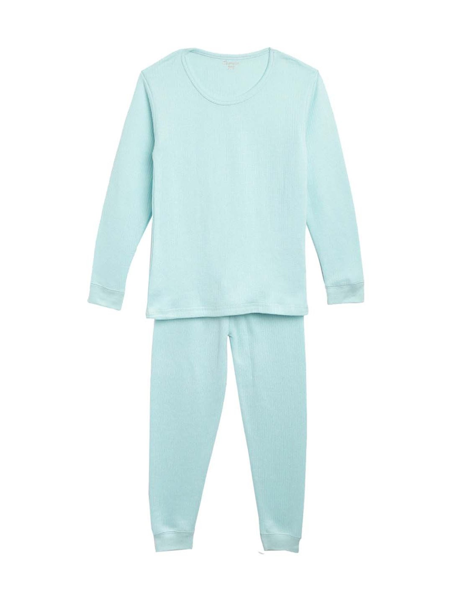 Kanvin Kids Aqua Regular Fit Thermal Top & Pants Set