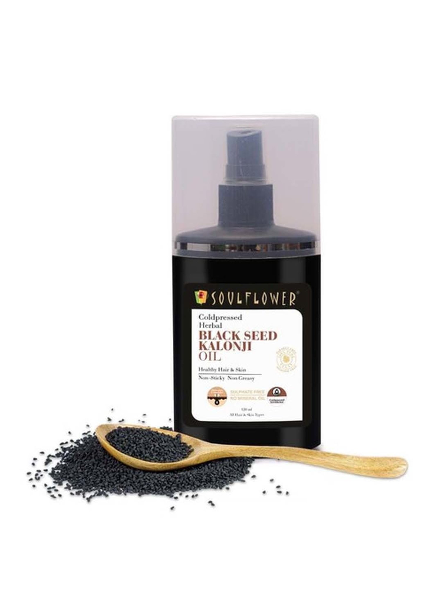 Soulflower Herbal Black Seed Kalonji Oil - 120 ml