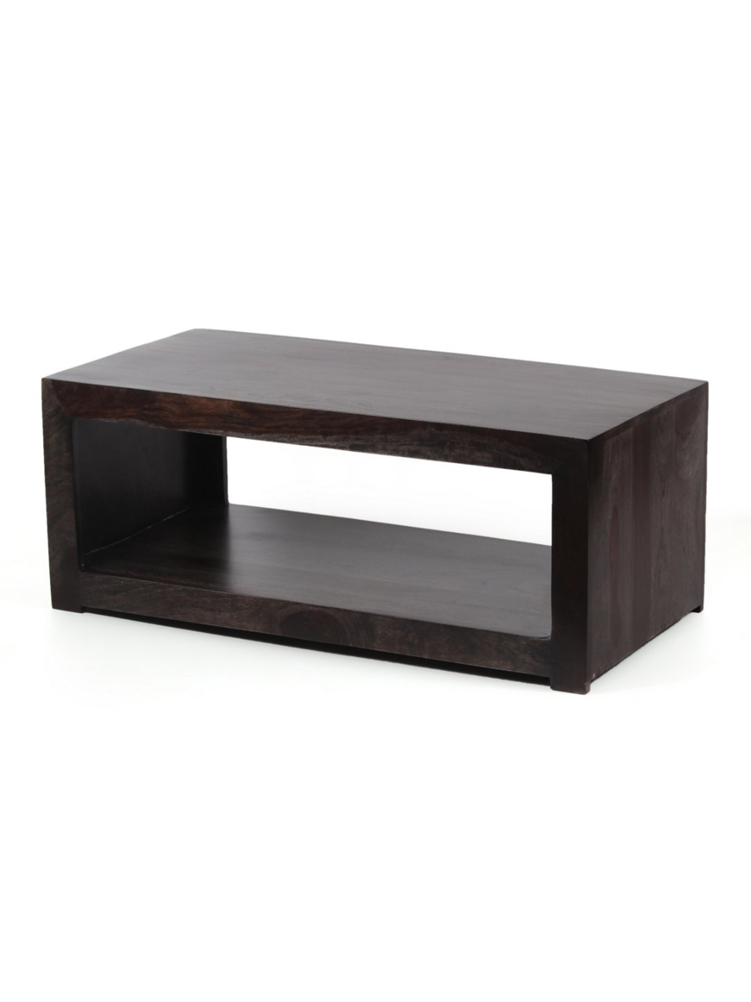 Ikiriya Kassel Dark Brown Wood Coffee Table for Living Room