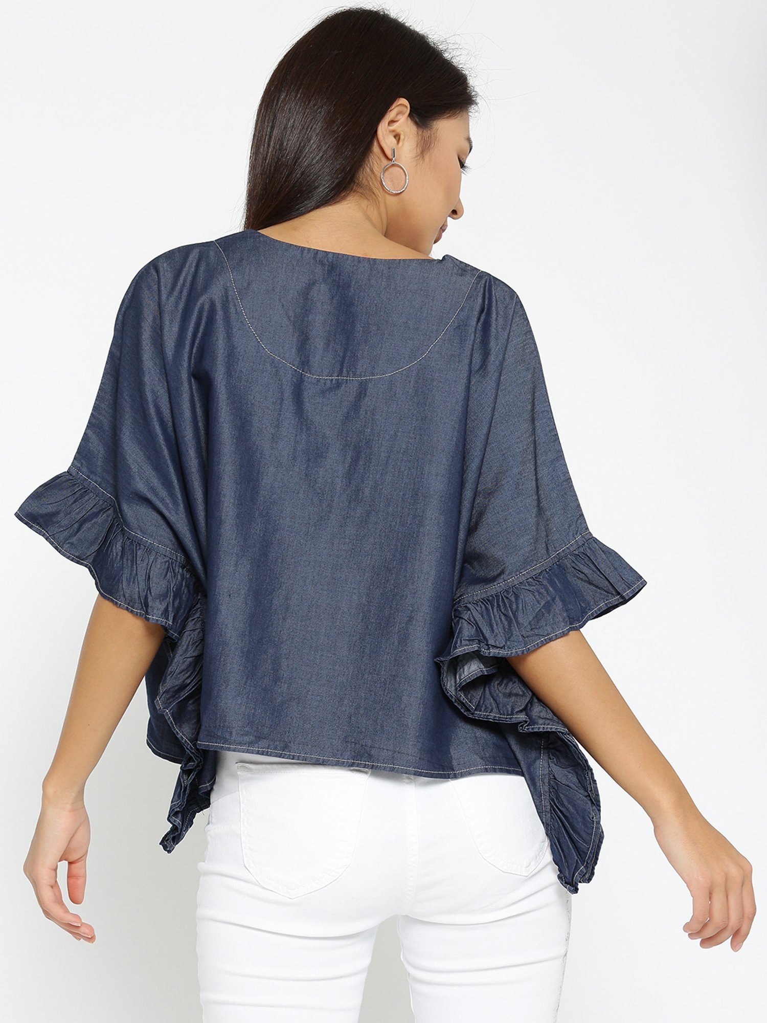 Style Quotient Navy Cotton Top