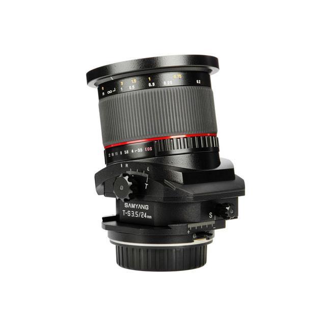 samyang tiltshift syts24c 24mm f/3.5 tilt shift lens for canon