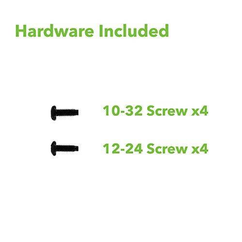 NavePoint 1U 19-Inch Fixed IT Network Cabinet Shelf For 450mm Depth Cabinet Enclosure Vented Black