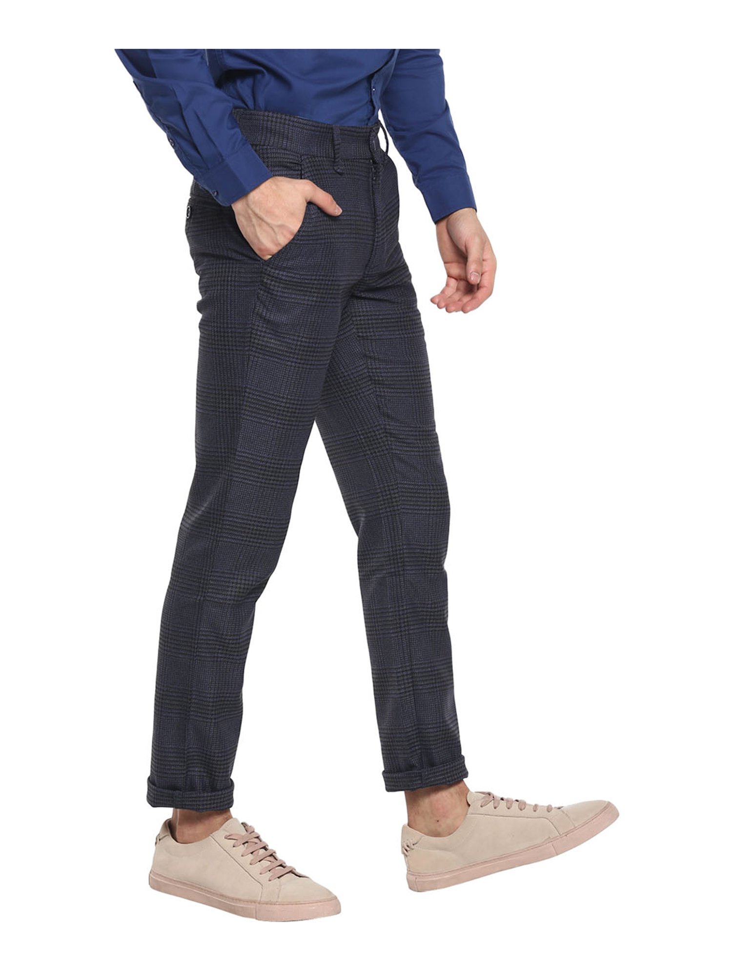 Red Chief Black Checks Trousers