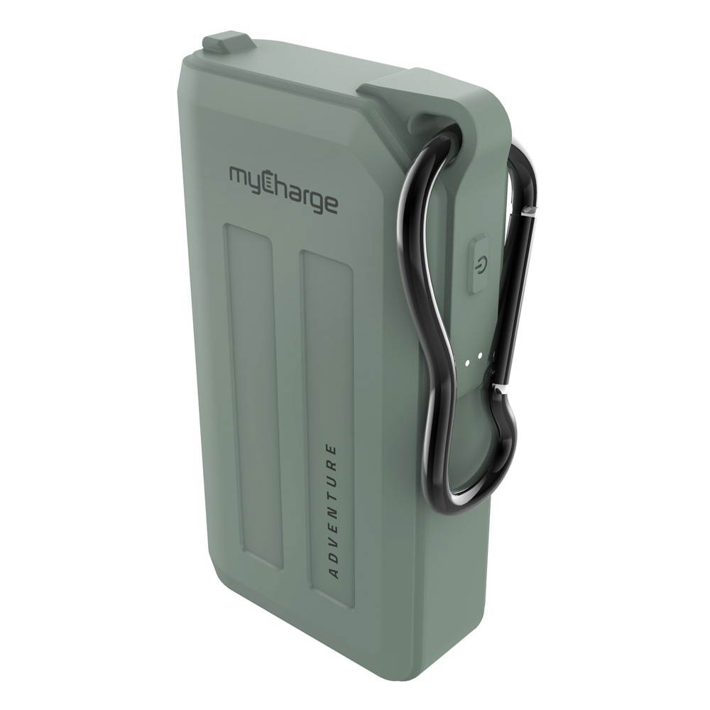 myCharge Adventure H2O Waterproof Powerbank 6700 mAh Green Batteries and Portable Power