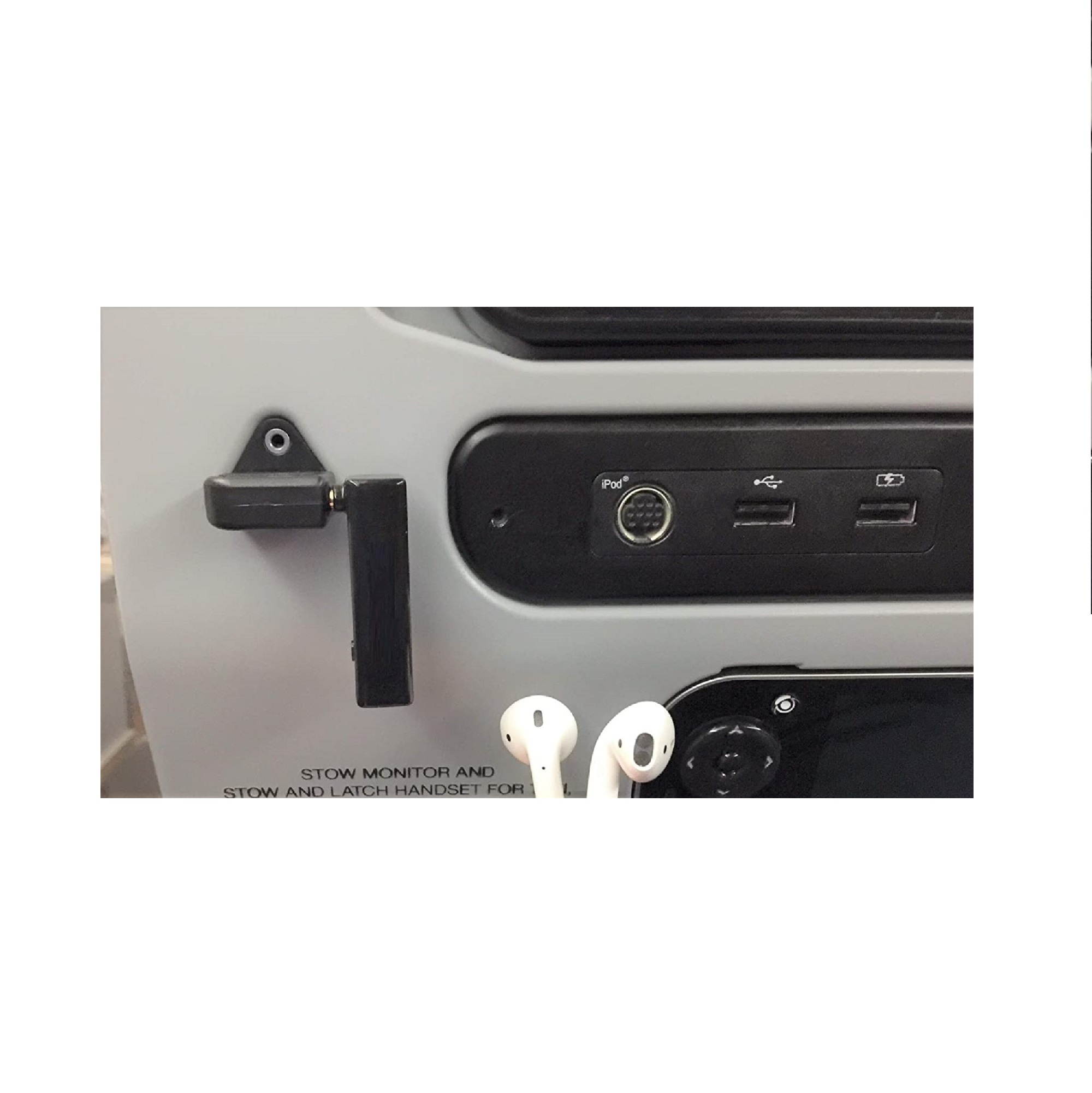 KOKKIA AirSplitter : Airplane in-Flight Bluetooth Splitter, Lets You untether from Seats, Freely Enjoy Airplane&rsquo;s Audio in Airplane Cabin, Along aisles or in restrooms. Compatible with 2 AirPods.