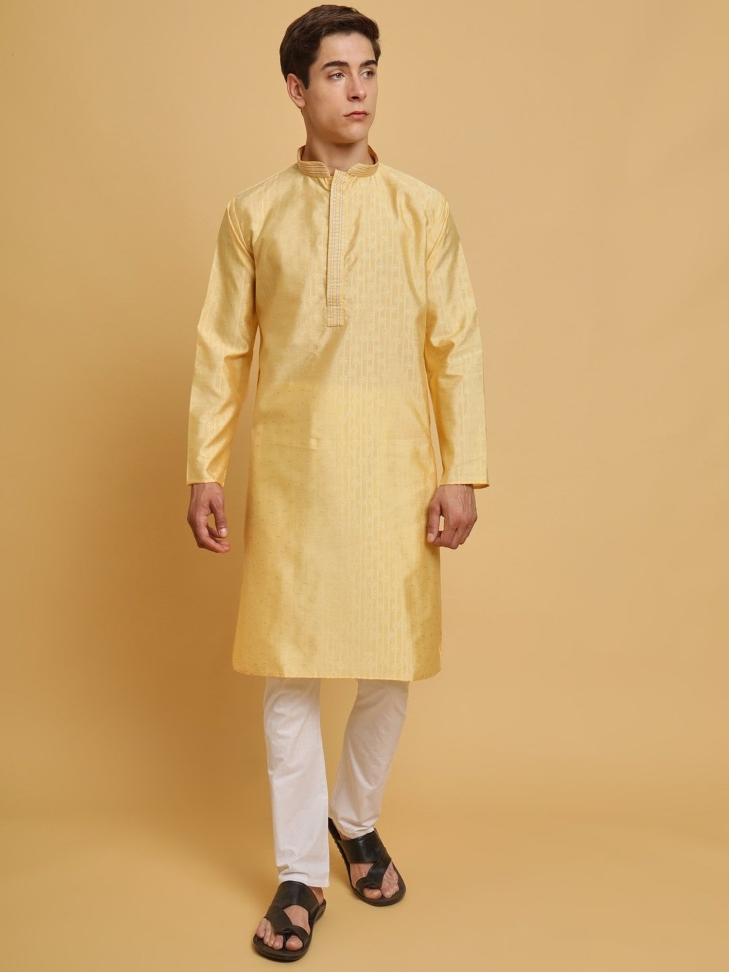 SWAGG INDIA Yellow Regular Fit Kurta
