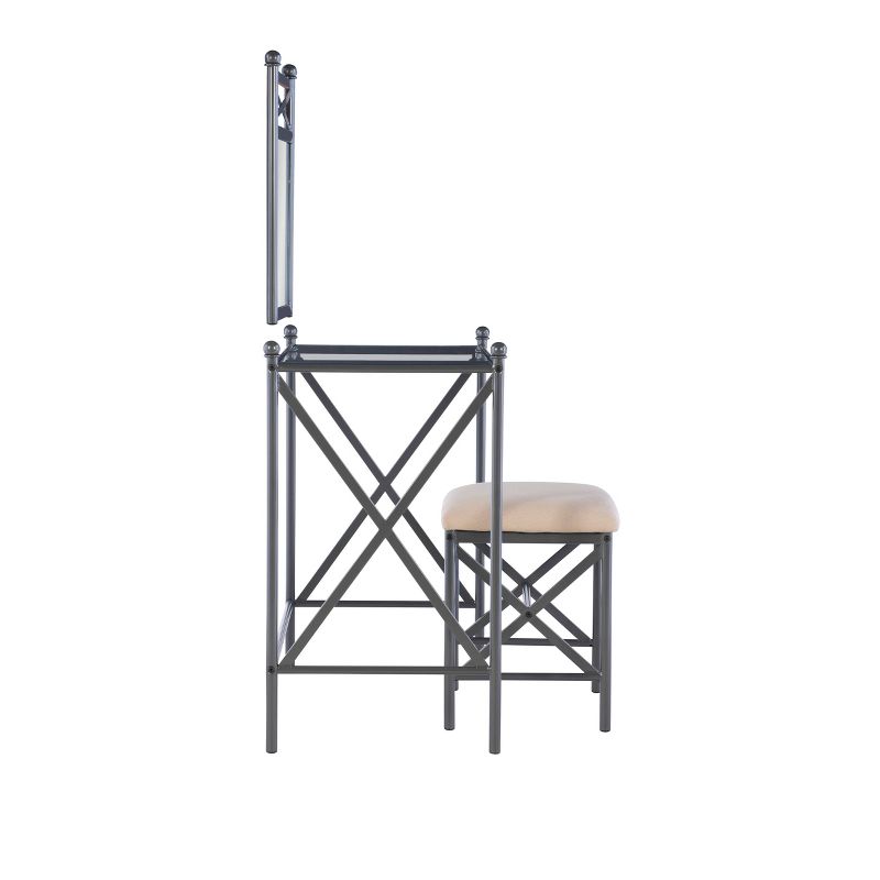 Marnie Vanity Set Pewter - Linon