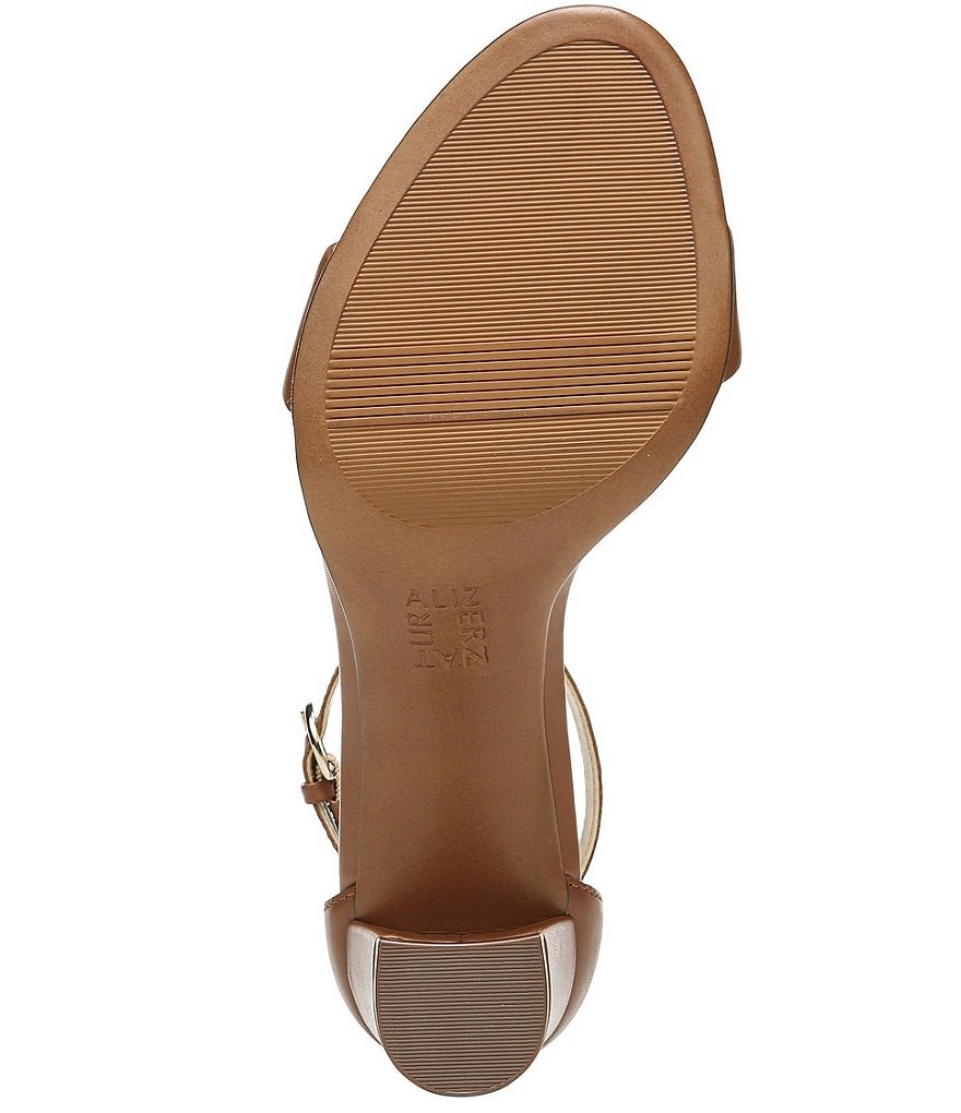 Naturalizer Vera True Colors Leather Ankle Strap Block Heel Dress Sandals