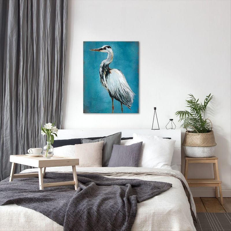 Americanflat Great Blue Heron I by Galaxy Of Graphics Wall Art Canvas - 11" x 14"