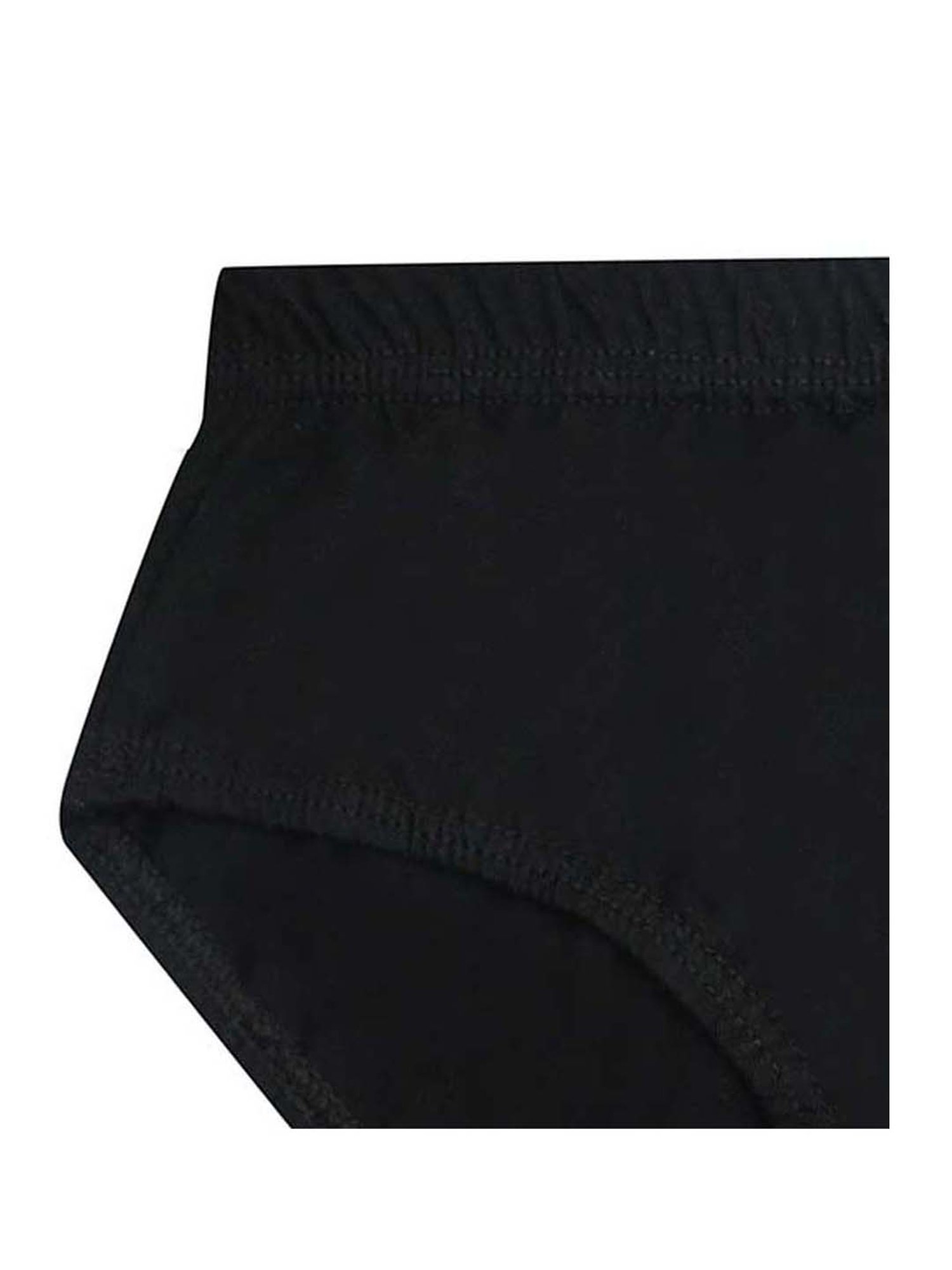 Tiny Bugs Kids Black Cotton Briefs