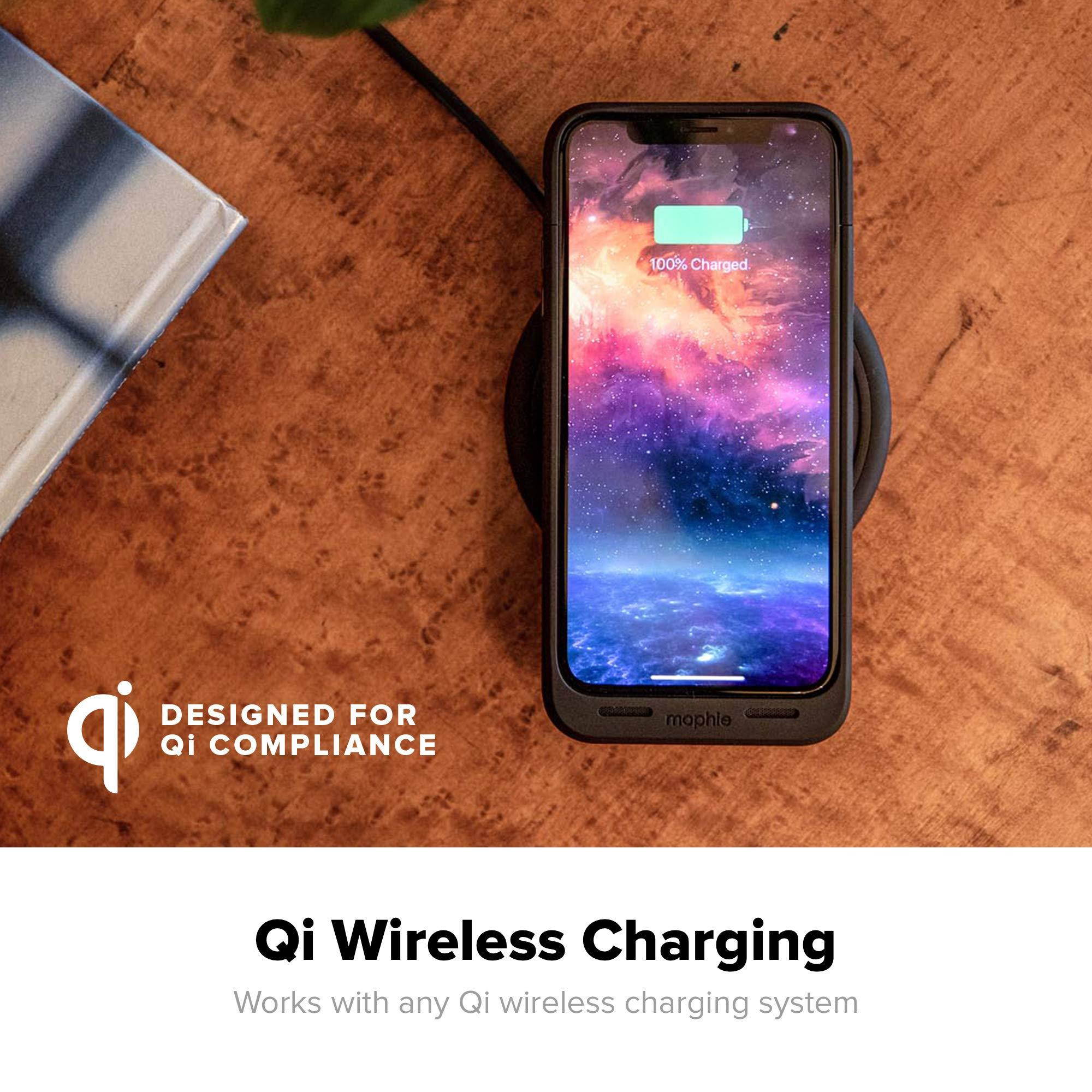 mophie Juice Pack Air - MFI Certified - Wireless Charging - Protective Battery Pack Case for Apple iPhone Xs Max - Rose Gold