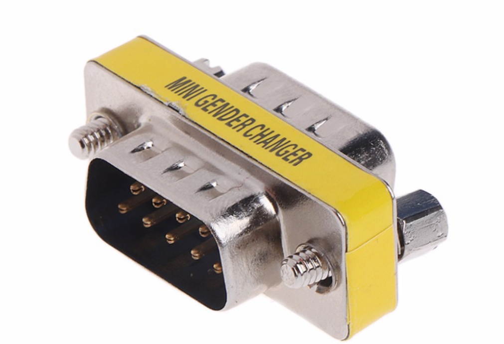 RS-232 9Pin DB9 Male-female Serial Cable Coupler Adapter 9 pin