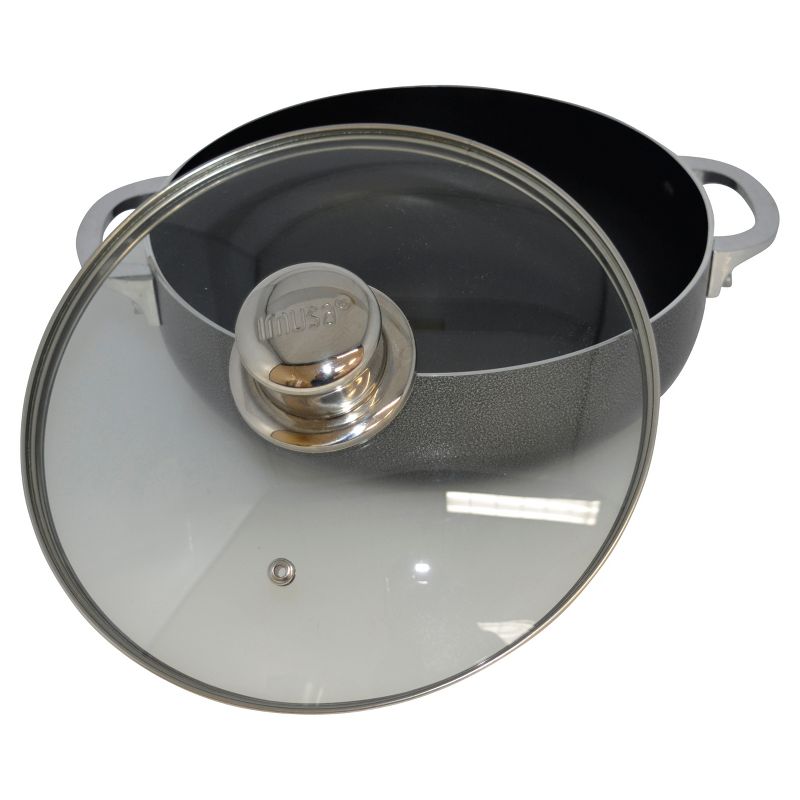 IMUSA 3.2qt Nonstick Aluminum Caldero with Glass Lid