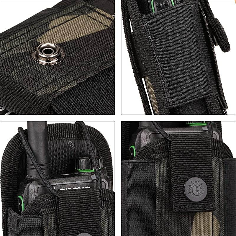 Nylon Radio Holster Universal Radio Case Lightweight Military Interphone Storage Bag Pouch for Molle System Walkie Talkies Holster Accessories