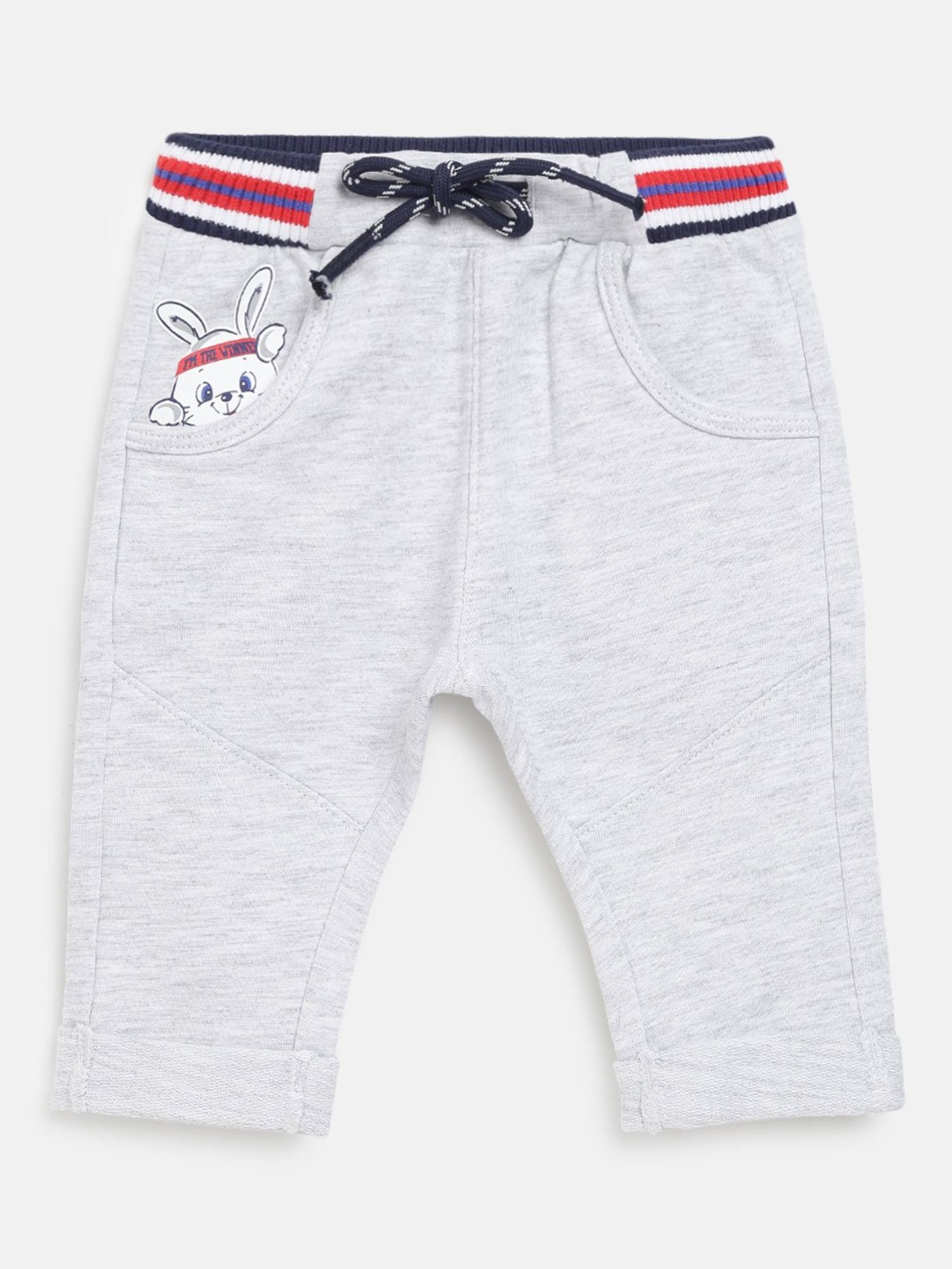 Chicco Kids Light Grey Textured Pants