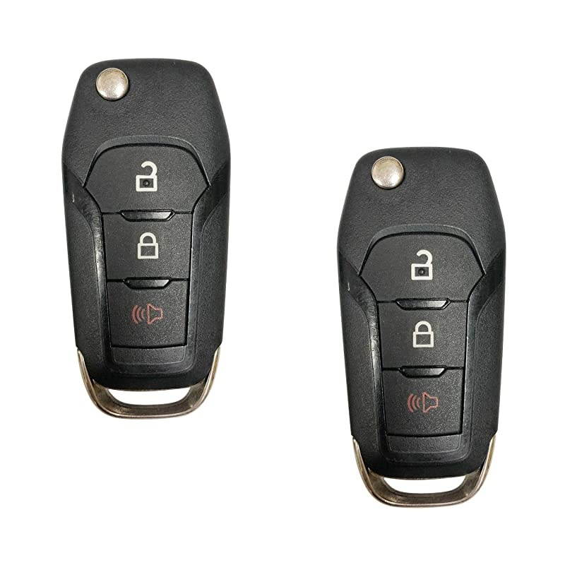 Replacement For 2015-2019 Ford F-150 F-250 350 Keyless Remote Flip Key Fob 164-R8130 N5F-A08TAA;by  (PAIR)