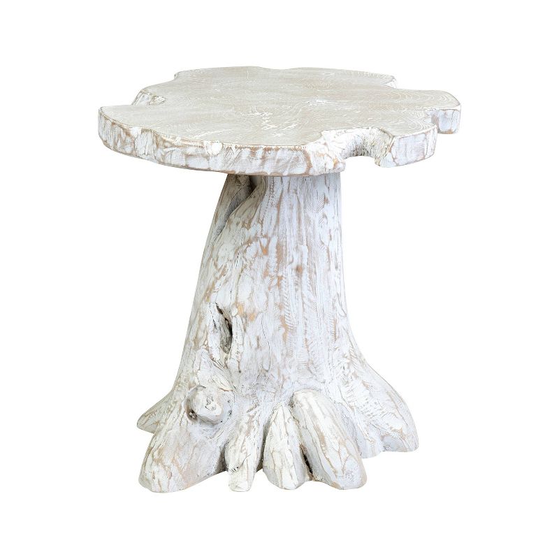Grafton Teak Accent Table White Wash - East At Main