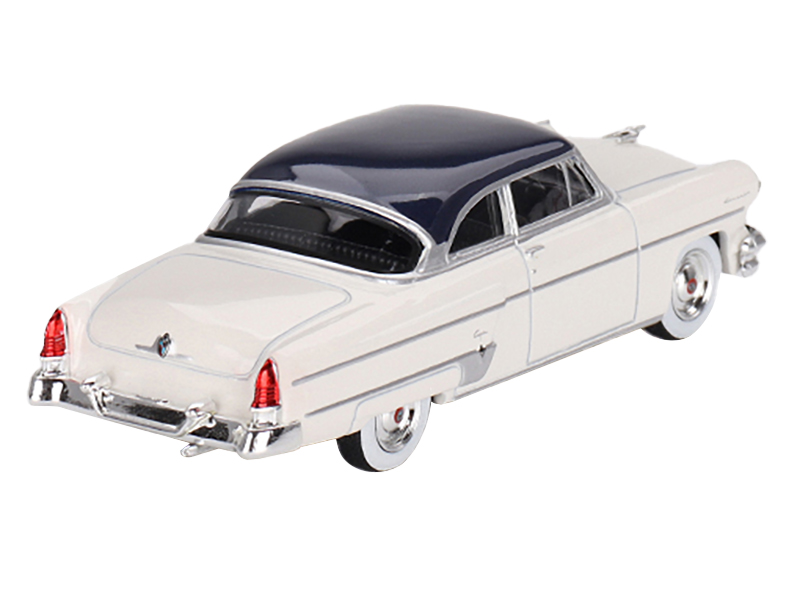 1954 Lincoln Capri "Christmas Hot Rod 2024 Edition by Tim Sadchikov" #24 Blue Metallic with Christmas Graphics and Lincoln Capri Tree Ornament Limited Edition to 9999 pieces Worldwide 1/64 Diecast Model Car by Mini GT