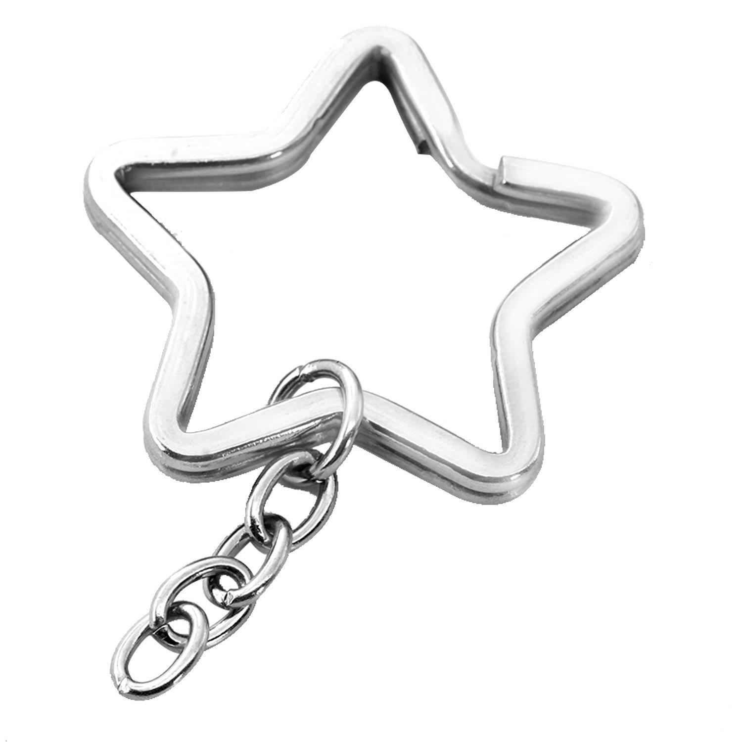 COCO Park Stainless Steel Angel Wing Keychain Urn Pendant Ash Memorial Keepsake Cremation Jewelry Star Key Ring