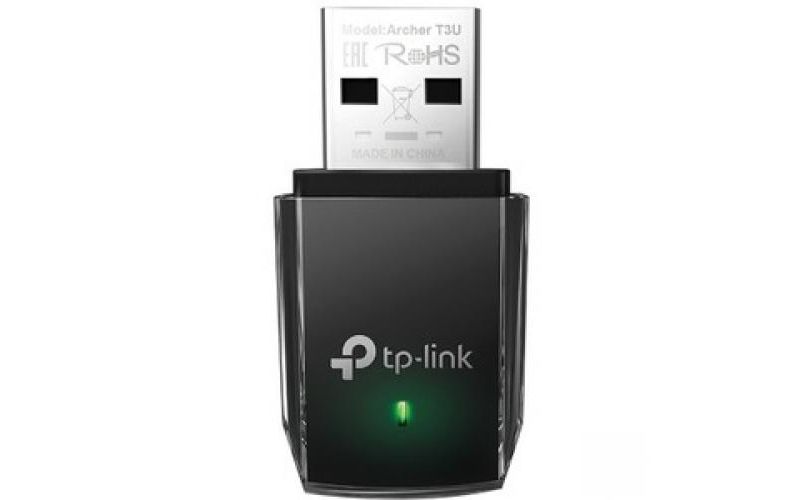 TP-Link Archer T3U IEEE 802.11ac - Wi-Fi Adapter for Notebook - USB 3.0 - 1.27 Gbit/s - 2.40 GHz ISM - 5 GHz UNII - External