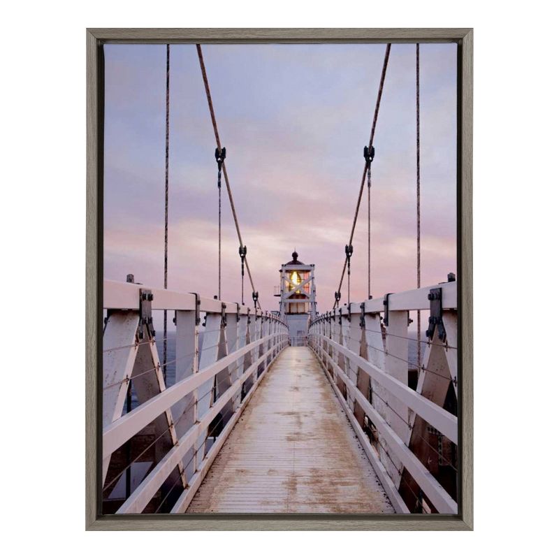 16" x 23" Point Bonita 3 Framed Canvas Wall Art - Amanti Art