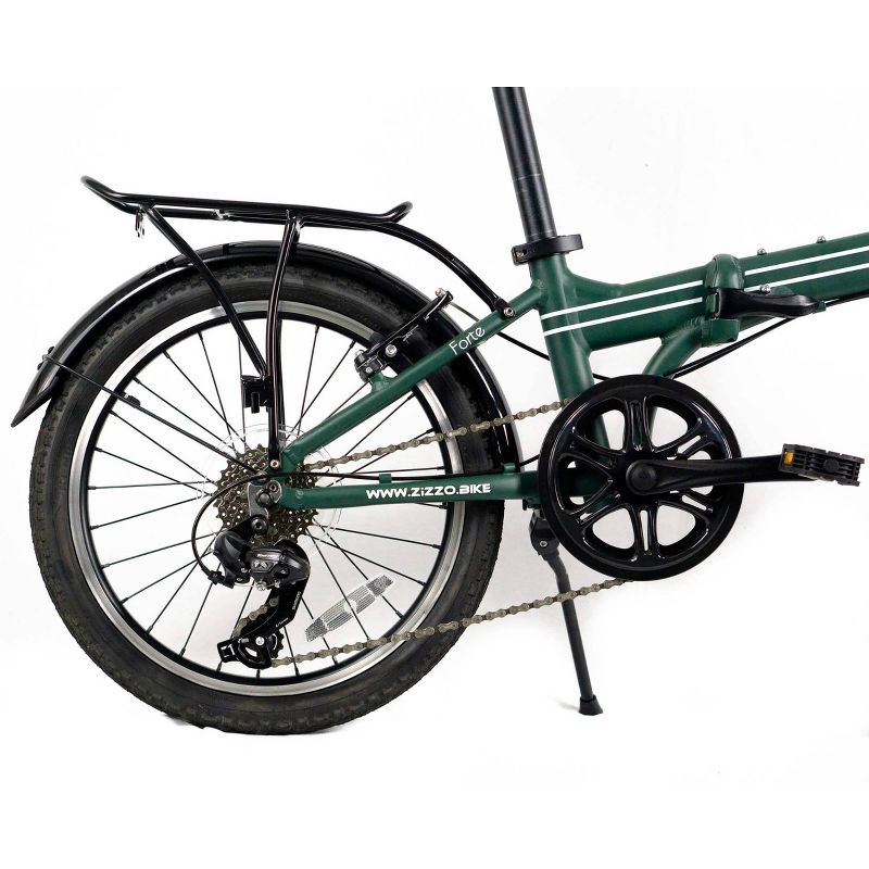 ZiZZO Forte Duty 7-Speed 20" Folding Bike - Green