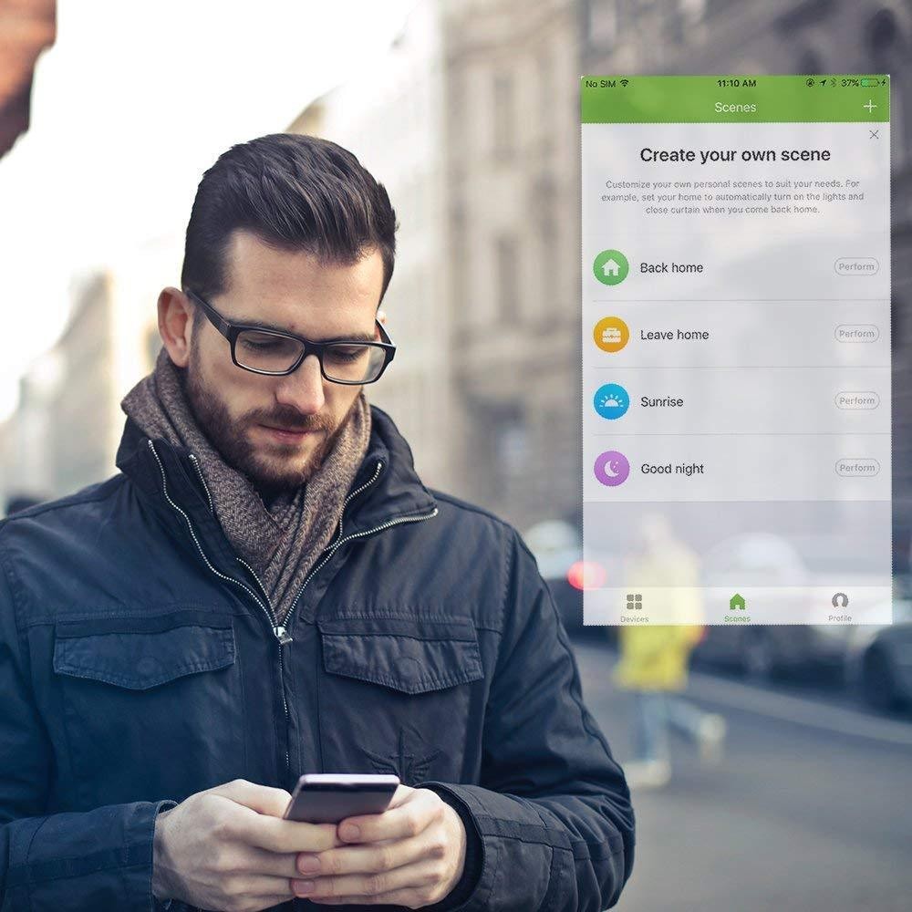 BN-LINK 2 Pack Smart Wi-Fi Plug Outlet Works with Alexa and Google Assistant