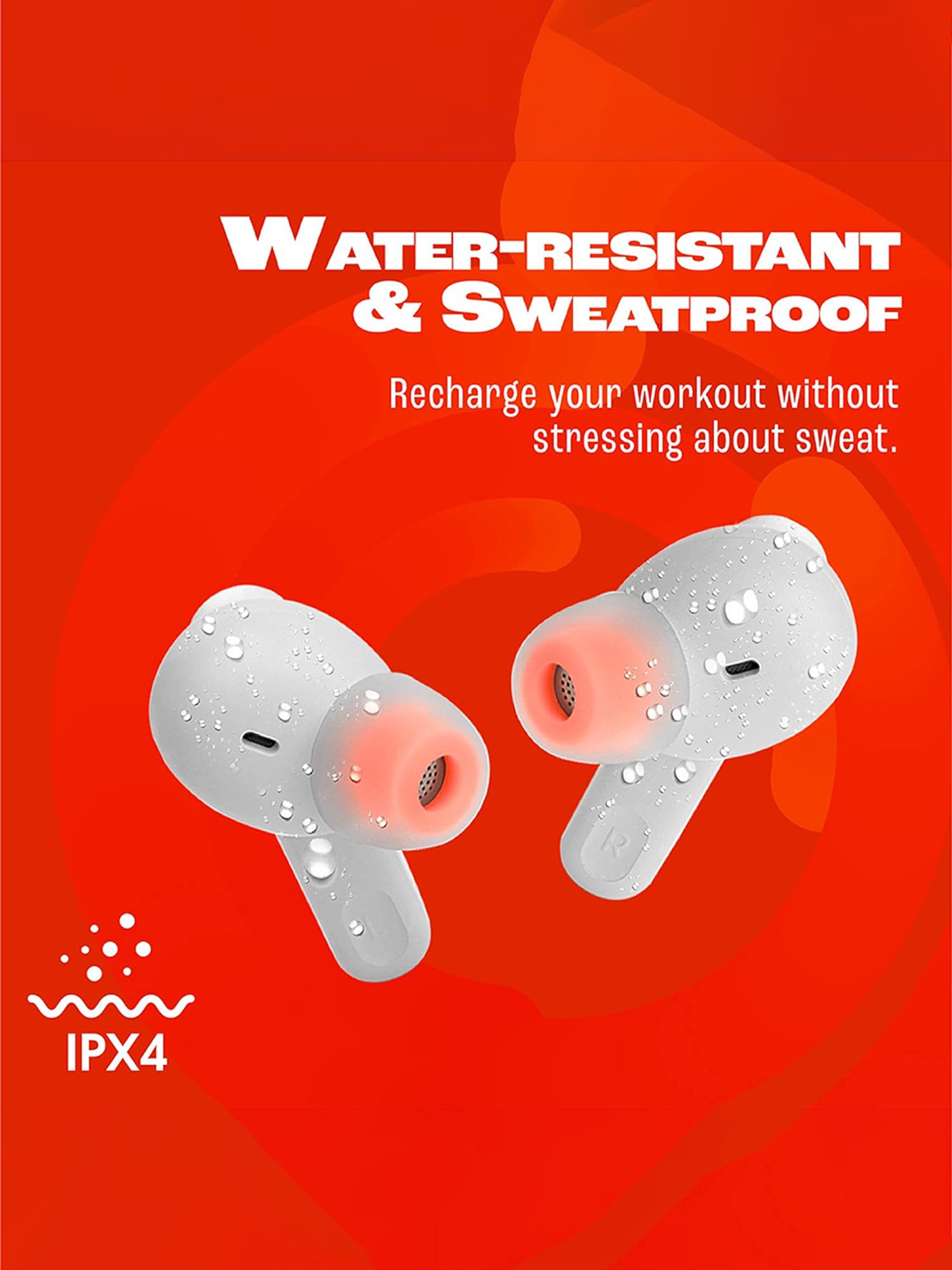 JBL Tune 230NC TWS In Ear ANC Earbuds with Mic & Massive 40 Hours Playtime (White, True Wireless)