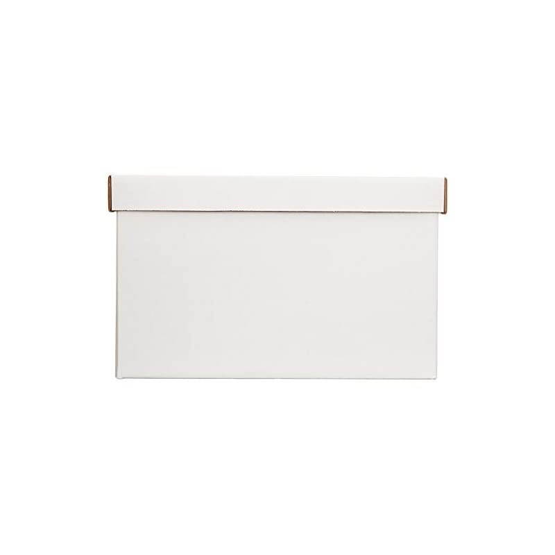 Basics Heavy Duty Storage Filing Box with Lift-Off Lid - Pack of 12, Letter / Legal Size