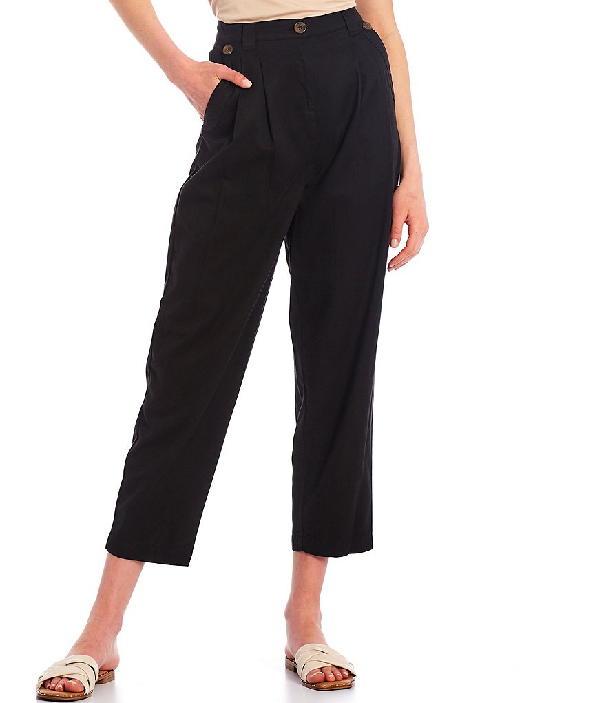 Every Pleated Flat Front Tapered Leg Chino Pants