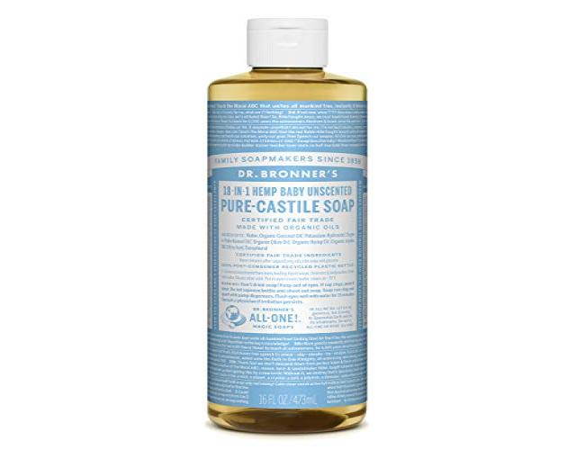 Dr. Bronner's Pure-Castile Liquid Soap - Baby Unscented 16oz.