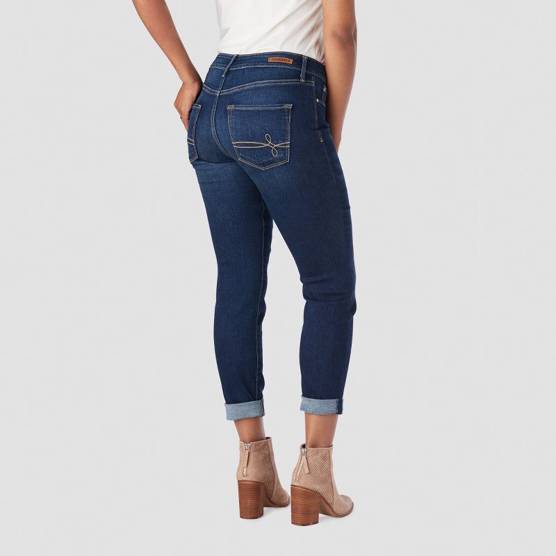 DENIZEN® from Levi's® Women's Mid-Rise Modern Slim Cuffed Jeans - Dark Wash 12