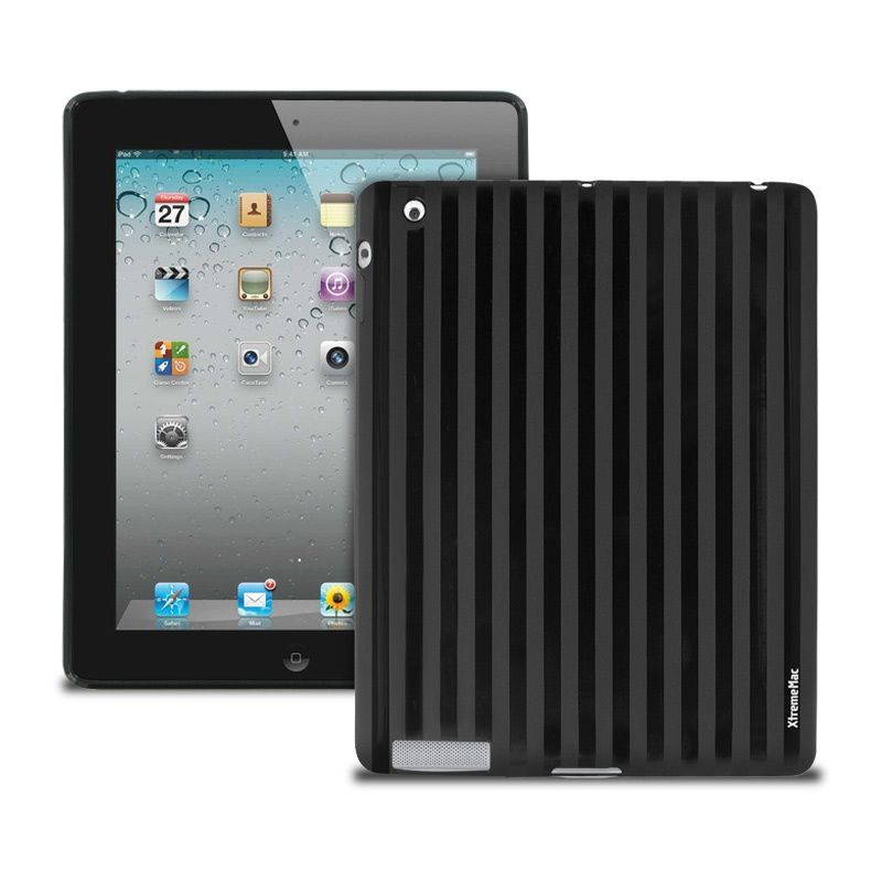 XtremeMac Tuffwrap Protective Shine Case for iPad 2 3 4 Black Stripe